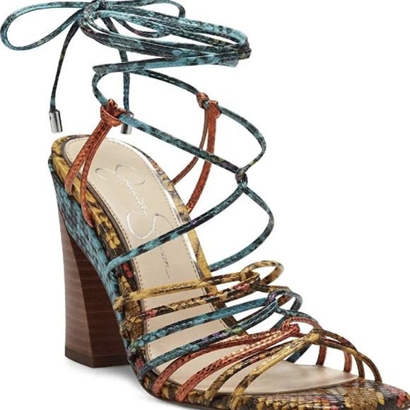 Jessica Simpson Chunky Heels / Colorful / Size 7 - Picture 2 of 5